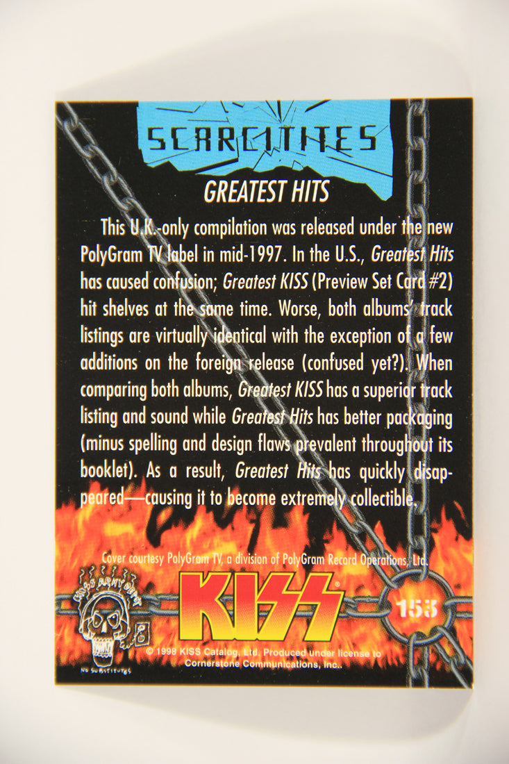 Kiss 1998 Series II Trading Card #153 Greatest Hits L008532