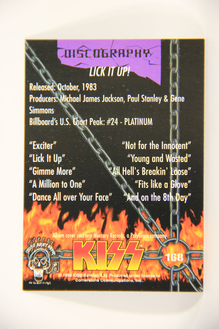 Kiss 1998 Series II Trading Card #168 Lick It Up L008547