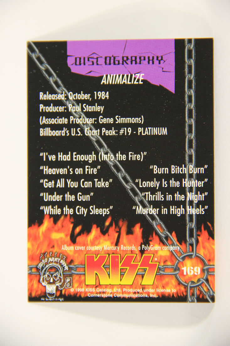 Kiss 1998 Series II Trading Card #169 Animalize L008548