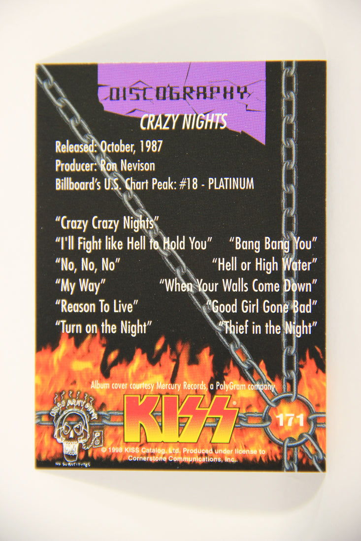 Kiss 1998 Series II Trading Card #171 Crazy Nights L008550