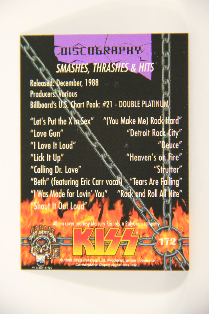 Kiss 1998 Series II Trading Card #172 Smashes Thrashes & Hits L008551