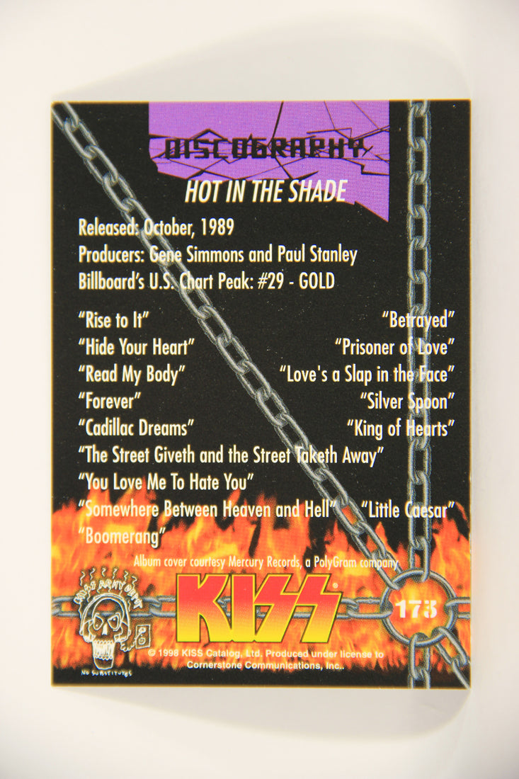 Kiss 1998 Series II Trading Card #173 Hot In The Shade L008552