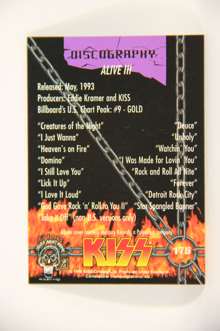 Kiss 1998 Series II Trading Card #175 Alive III L008554