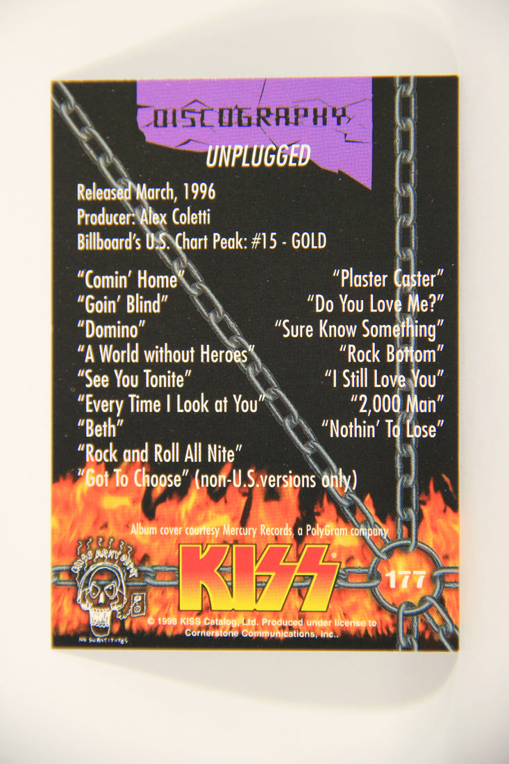 Kiss 1998 Series II Trading Card #177 Unplugged L008556