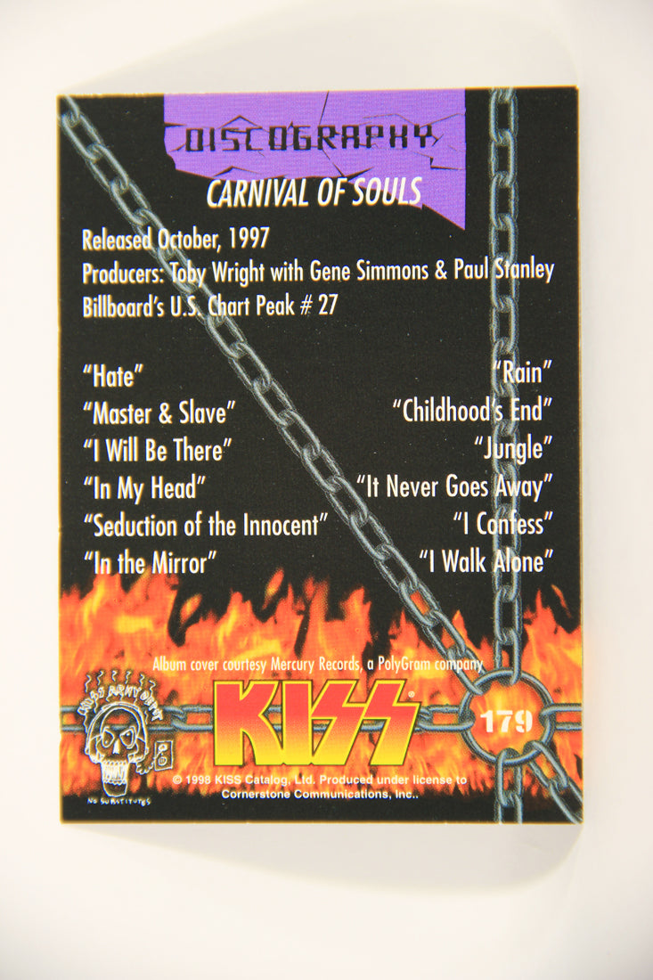 Kiss 1998 Series II Trading Card #179 Carnival Of Souls L008558