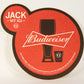 Budweiser Jack Daniel's Old No.7 Beer Coaster Jack Vit Ici USA - Canada FR L008569