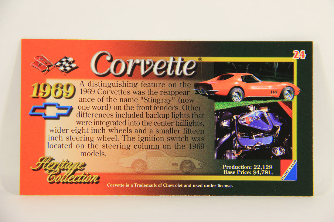 Corvette Heritage Collection 1996 Trading Card #24 - 1969 Coupe L008842