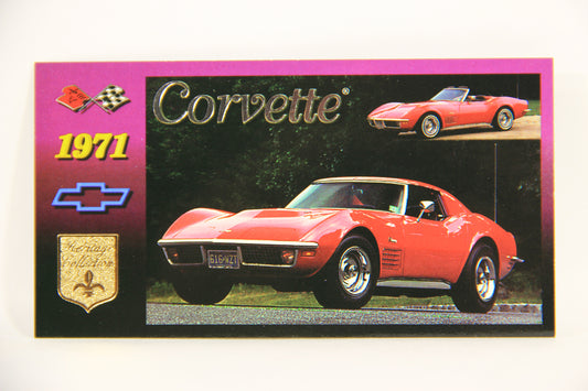 Corvette Heritage Collection 1996 Trading Card #28 - 1971 Coupe L008846