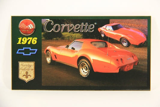 Corvette Heritage Collection 1996 Trading Card #37 - 1976 Coupe L008855