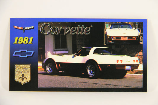 Corvette Heritage Collection 1996 Trading Card #42 - 1981 Coupe L008860