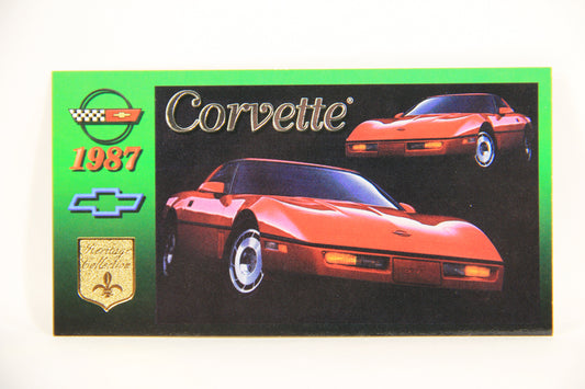 Corvette Heritage Collection 1996 Trading Card #49 - 1987 Coupe L008867