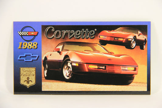 Corvette Heritage Collection 1996 Trading Card #51 - 1988 Coupe L008869