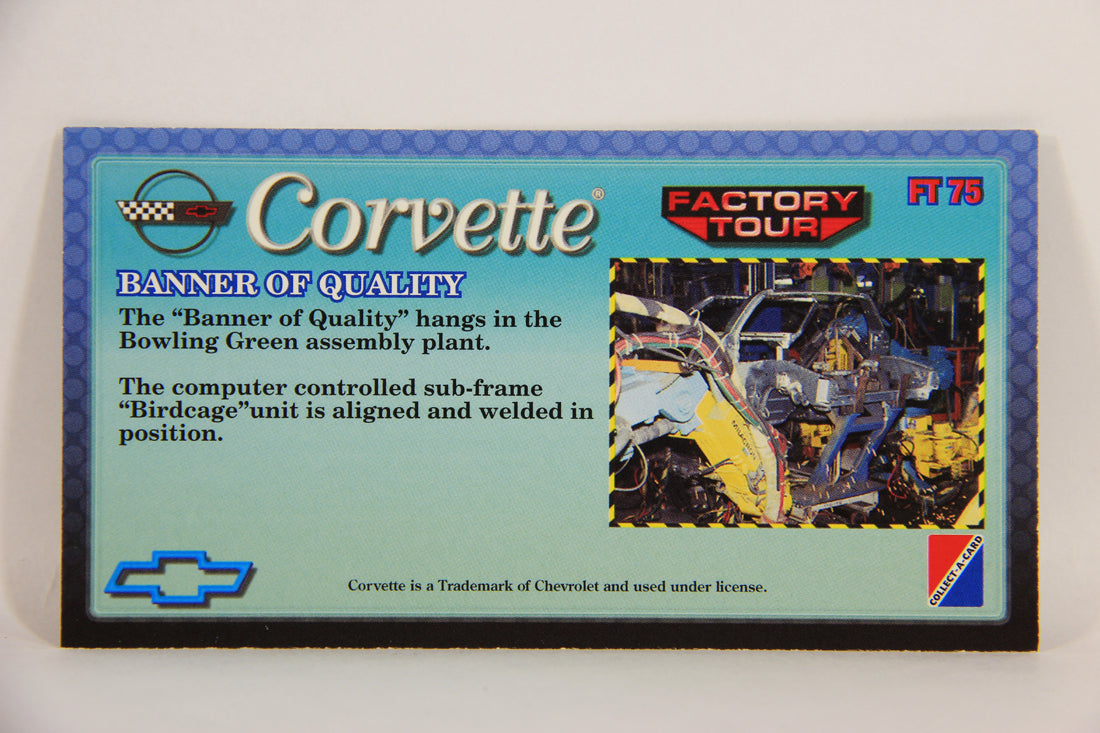 Corvette Heritage Collection 1996 Trading Card #FT-75 Banner Of Quality L008893