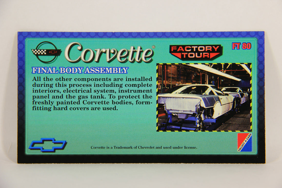 Corvette Heritage Collection 1996 Trading Card #FT-80 Final Body Assembly L008898