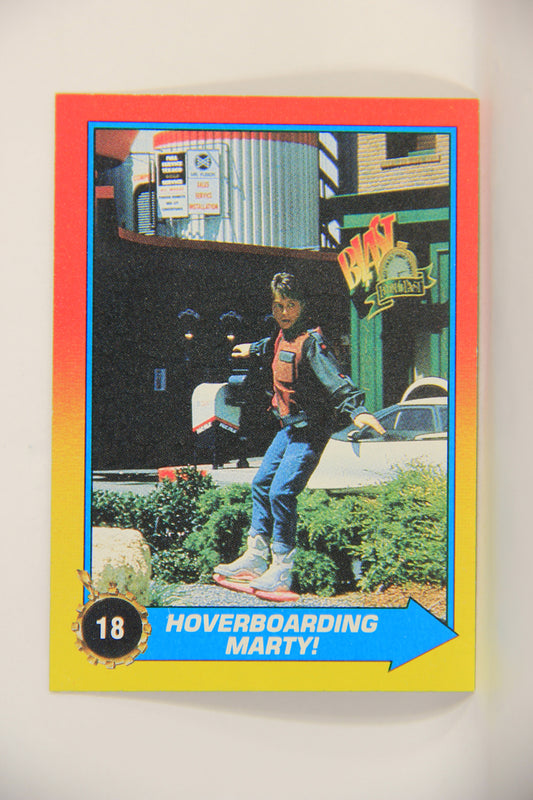 Back To The Future II 1989 Trading Card #18 Hoverboarding Marty L009424
