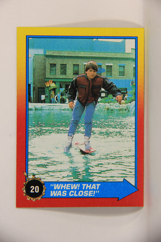 Back To The Future II 1989 Trading Card #20 Whew That Was Close L009425