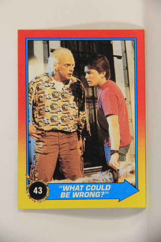 Back To The Future II 1989 Trading Card #43 What Could Be Wrong L009437