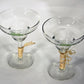 Bud Lime Beer Set Of 2 Lime-A-Rita Margarita Glasses Type USA L009532