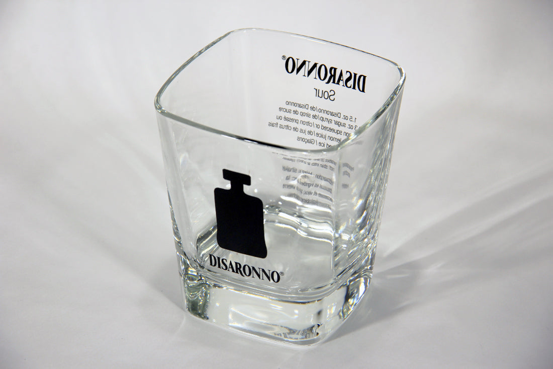 Disaronno Nice Stylish Square Shaped Liqueur Glass Italy L009548