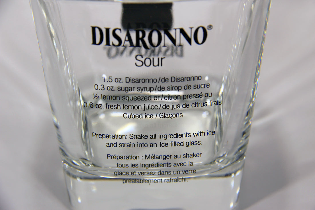 Disaronno Nice Stylish Square Shaped Liqueur Glass Italy L009548