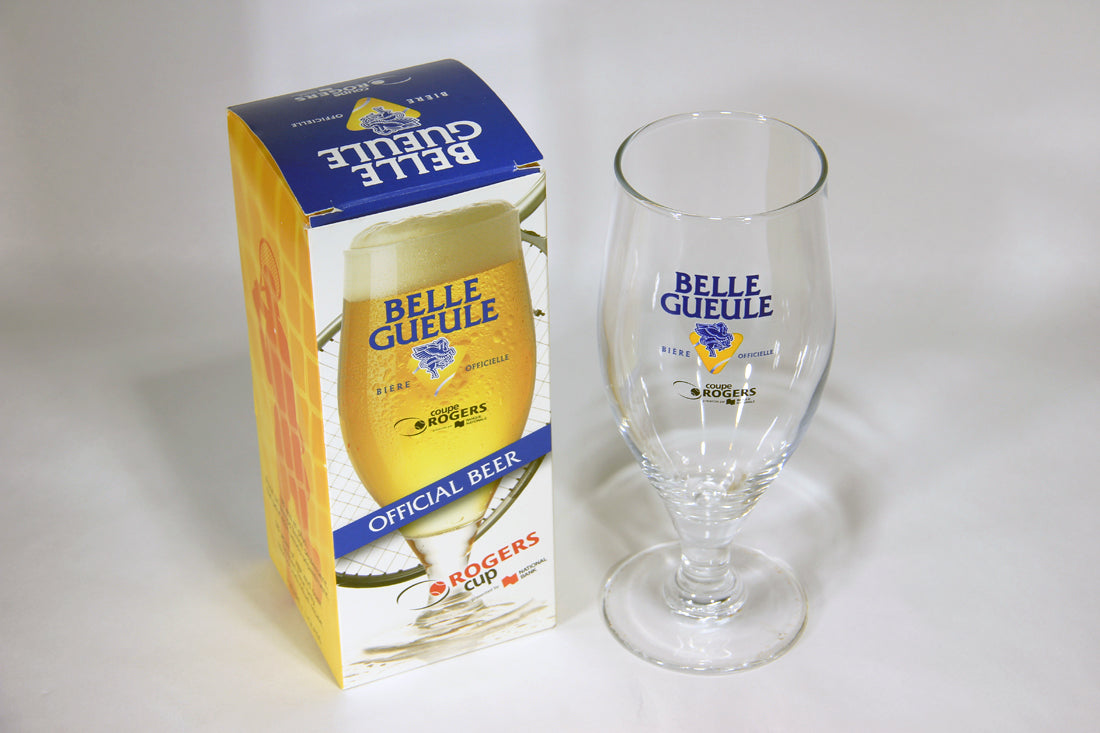 Belle Gueule Beer Glass Tennis Rogers Cup FR-ENG Box Tulip Glass Canada Qc L009595