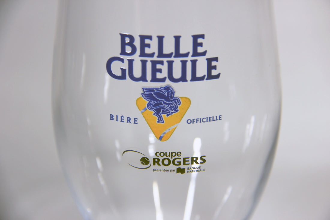 Belle Gueule Beer Glass Tennis Rogers Cup FR-ENG Box Tulip Glass Canada Qc L009595