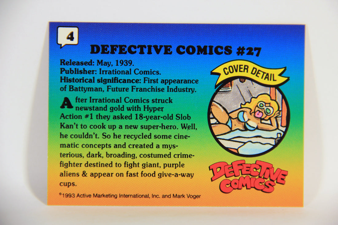 Defective Comics 1993 Trading Card #4 Defective Comics #27 ENG L009826