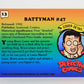 Defective Comics 1993 Trading Card #13 Battyman #47 ENG L009835