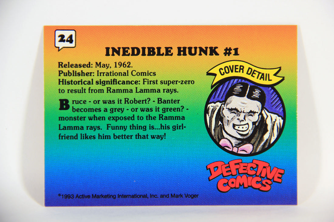 Defective Comics 1993 Trading Card #24 The Inedible Hunk #1 ENG L009846