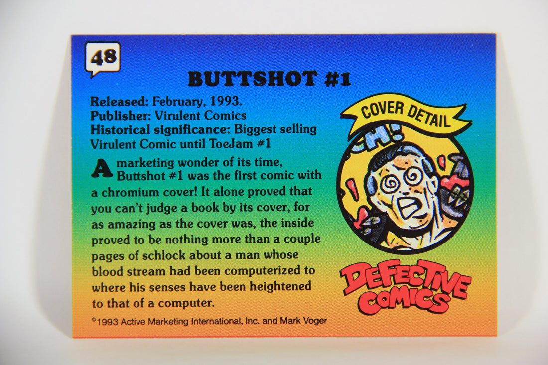 Defective Comics 1993 Trading Card #48 Buttshot #1 ENG L009870