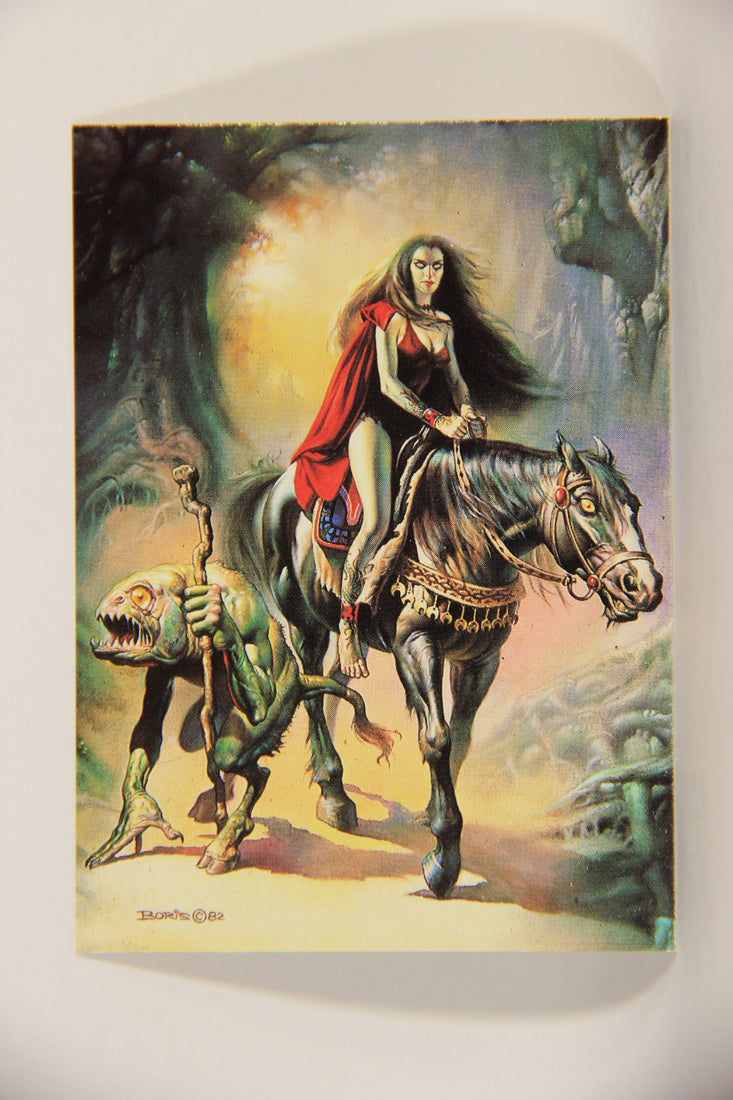 Boris Vallejo 1991 Artwork Trading Card #26 Witch And Her Familiar L010223