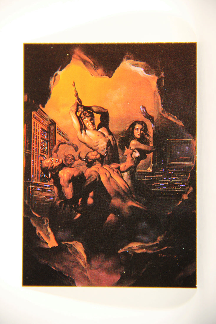 Boris Vallejo 1991 Artwork Trading Card #32 Cave Battle L010229