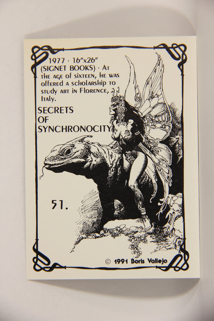 Boris Vallejo 1991 Artwork Trading Card #51 The Secrets Of Synchronicity L010248