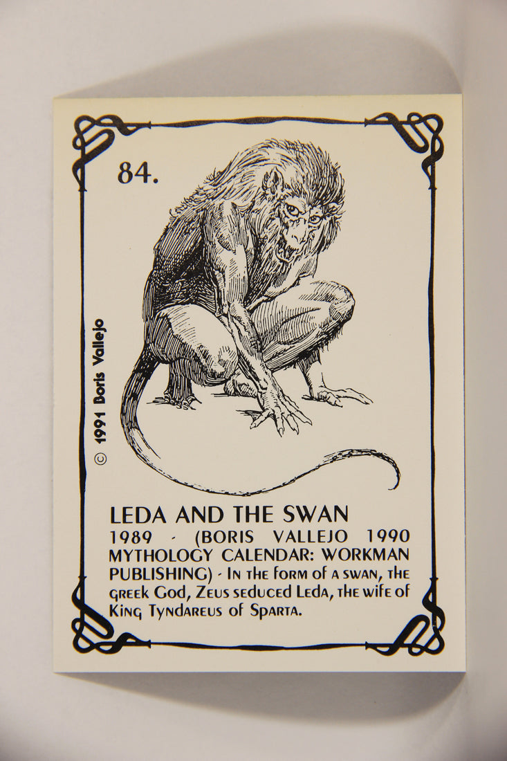 Boris Vallejo 1991 Artwork Trading Card #84 Leda And The Swan L010281