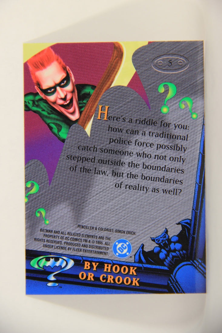 Batman Forever Metal 1995 Trading Card #5 By Hook Or Crook L010316