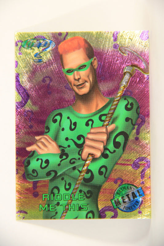 Batman Forever Metal 1995 Trading Card #14 Riddle Me This L010325
