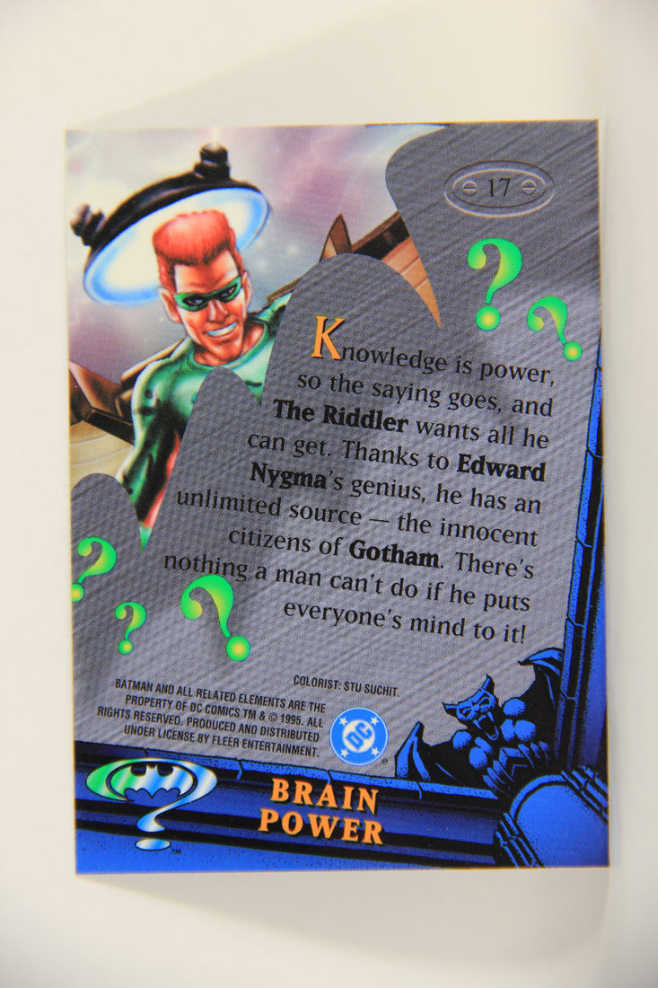 Batman Forever Metal 1995 Trading Card #17 Brain Power L010328