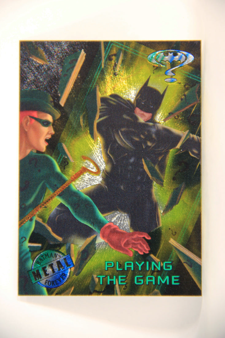 Batman Forever Metal 1995 Trading Card #24 Playing The Game L010335