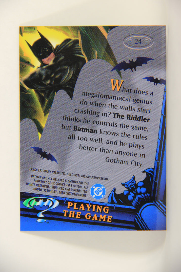 Batman Forever Metal 1995 Trading Card #24 Playing The Game L010335