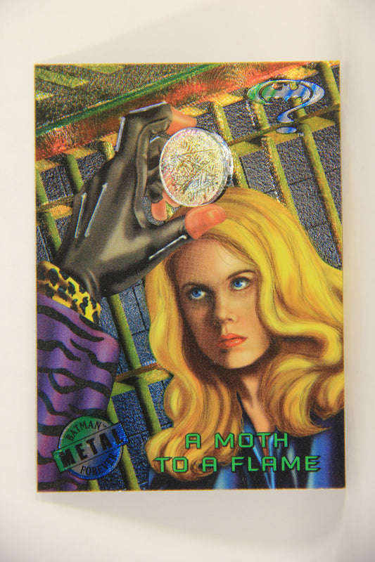 Batman Forever Metal 1995 Trading Card #55 A Moth To A Flame L010366