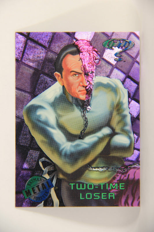 Batman Forever Metal 1995 Trading Card #56 Two-Time Loser L010367
