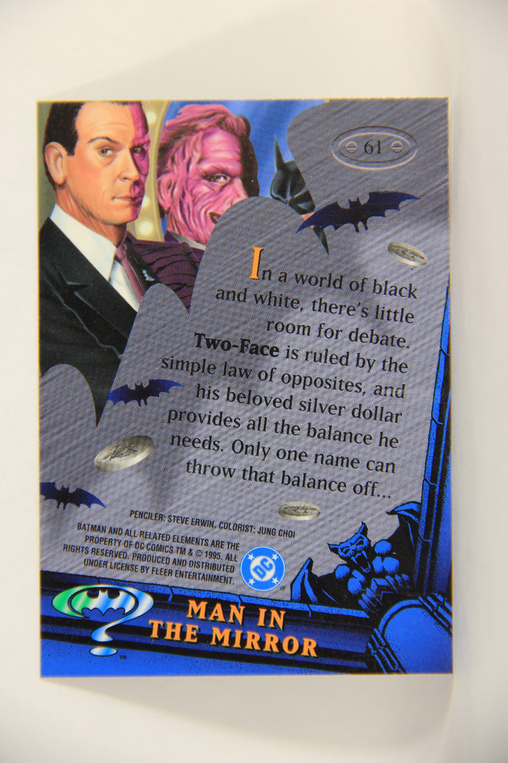 Batman Forever Metal 1995 Trading Card #61 Man In The Mirror L010372