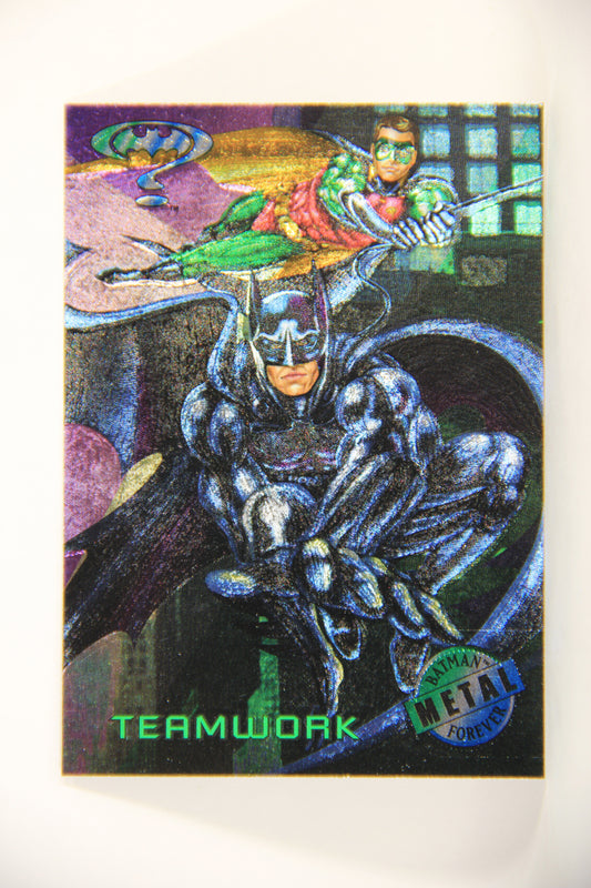 Batman Forever Metal 1995 Trading Card #70 Teamwork L010381