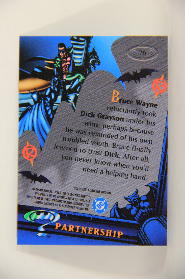 Batman Forever Metal 1995 Trading Card #76 Partnership L010387