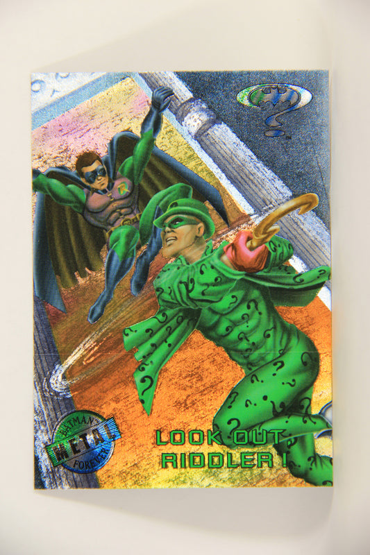 Batman Forever Metal 1995 Trading Card #77 Look Out Riddler L010388