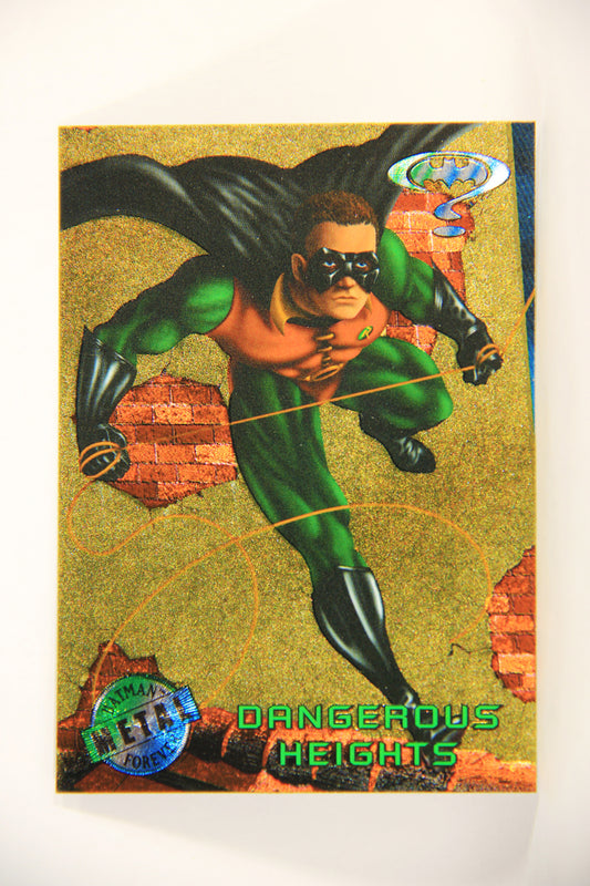 Batman Forever Metal 1995 Trading Card #80 Dangerous Heights L010391