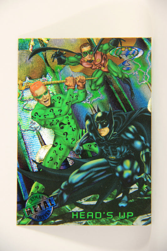 Batman Forever Metal 1995 Trading Card #82 Head's Up L010393