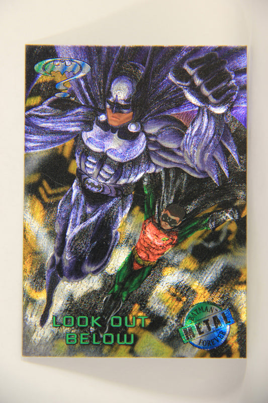 Batman Forever Metal 1995 Trading Card #99 Look Out Below L010410