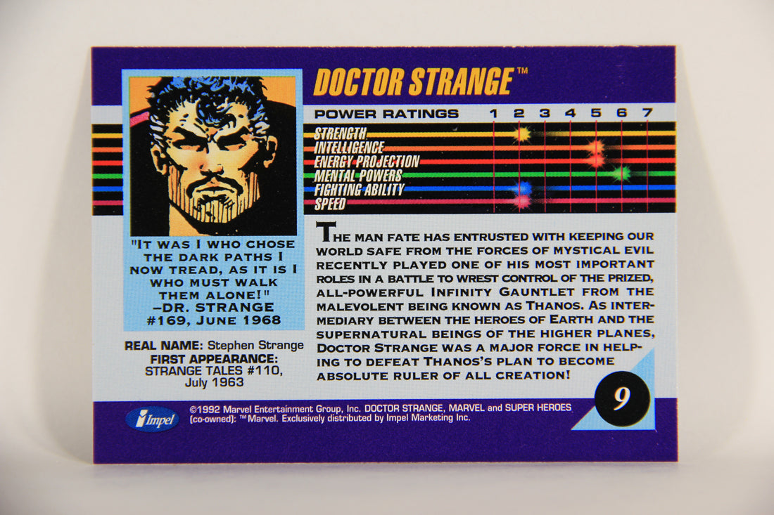 1992 Marvel Universe Series 3 Trading Card #9 Doctor Strange ENG L010538