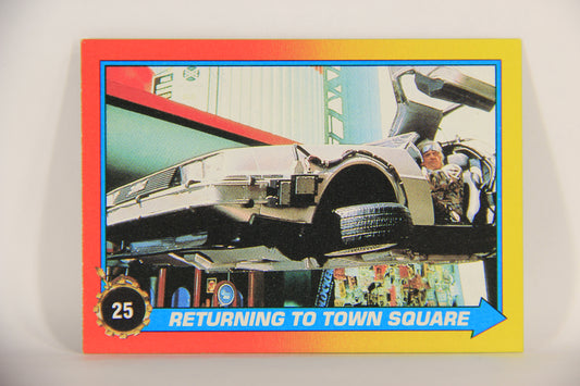 Back To The Future II 1989 Trading Card #25 Returning To Town Square L010543